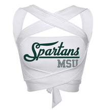 Load image into Gallery viewer, Michigan State White Multi Way Bandeau Top