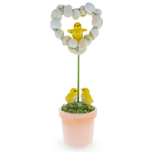 Load image into Gallery viewer, Adorable Chicks Nestled in Heart-Shaped Eggs Pot Easter Decorative Figurine