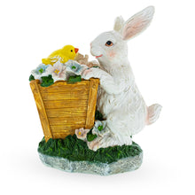 Load image into Gallery viewer, Enchanted Bunny and Chick Amidst Blooms Figurine