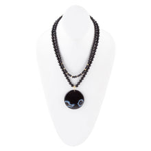 Load image into Gallery viewer, Xavier Black Onyx Pendant Necklace