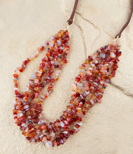 Load image into Gallery viewer, Xavier Carnelian Multi-Strand Necklace