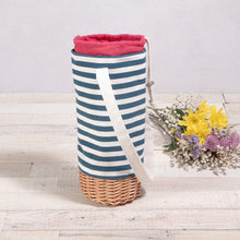 Load image into Gallery viewer, Malbec Insulated Canvas and Willow Wine Bottle Basket