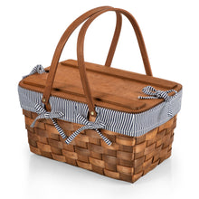 Load image into Gallery viewer, Kansas Handwoven Wood Picnic Basket