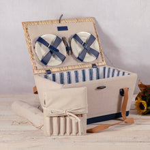 Load image into Gallery viewer, Boardwalk Picnic Basket for 4