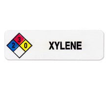 Load image into Gallery viewer, &quot;Xylene&quot; HMIG Safety Labels, 0.75&quot; x 2.5&quot;, 250/ROLL