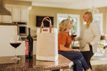 Load image into Gallery viewer, Pinot Jute 2 Bottle Insulated Wine Bag