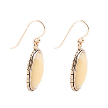 Load image into Gallery viewer, Yellow Agate Faceted Oval Earring