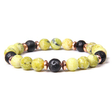 Load image into Gallery viewer, Yellow Jasper Lava &amp; Copper Strong Protection Bracelet