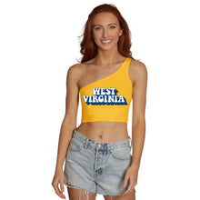 Load image into Gallery viewer, West Virginia Mountaineers Retro One Shoulder Top