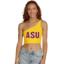 Load image into Gallery viewer, Arizona State ASU Yellow One Shoulder Top