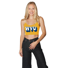 Load image into Gallery viewer, West Virginia Mountaineers Gold Spaghetti Tank