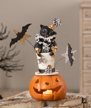 Load image into Gallery viewer, Top Hat Jack with Cat | Halloween Decor | Bethany Lowe