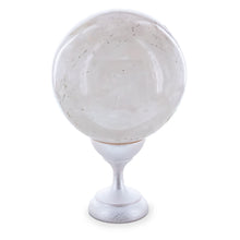 Load image into Gallery viewer, White Quartz Polished Stone Sphere