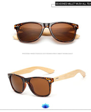 Load image into Gallery viewer, Retro Wood Frame Sunglasses