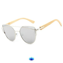 Load image into Gallery viewer, Cat Eye Bamboo Sunglasses