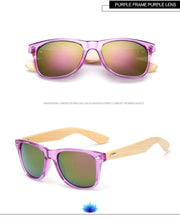 Load image into Gallery viewer, Retro Wood Frame Sunglasses