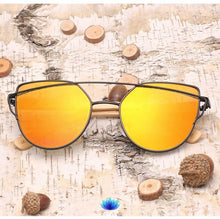 Load image into Gallery viewer, Cat Eye Bamboo Sunglasses