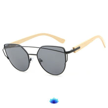 Load image into Gallery viewer, Cat Eye Bamboo Sunglasses