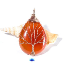 Load image into Gallery viewer, Eternity Jasper Tree of life Necklace