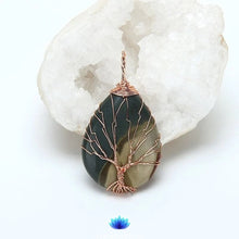 Load image into Gallery viewer, Eternity Jasper Tree of life Necklace