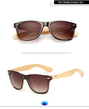 Load image into Gallery viewer, Retro Wood Frame Sunglasses