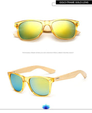 Load image into Gallery viewer, Retro Wood Frame Sunglasses