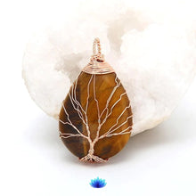 Load image into Gallery viewer, Eternity Jasper Tree of life Necklace