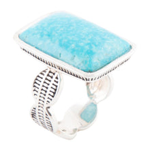 Load image into Gallery viewer, Zion Blue Turquoise and Sterling Silver Ring