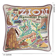 Load image into Gallery viewer, Zion Hand-Embroidered Pillow