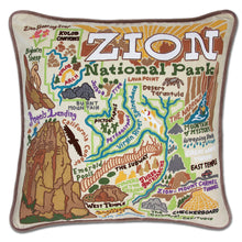 Load image into Gallery viewer, Zion Hand-Embroidered Pillow