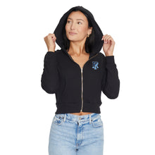 Load image into Gallery viewer, Rhode Island Rams Waffle Knit Zip Up Hoodie